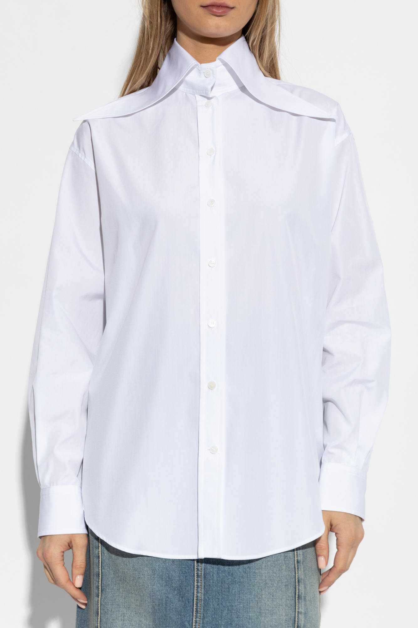 ALEXANDER MCQUEEN フリツシャツ長袖 830388QAABS 9000 ALEXANDER MCQUEEN フリツシャツ長袖 830388QAABS 9000